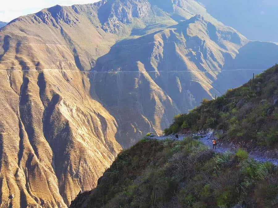 3-day trek to the Colca Canyon from Arequipa ending in Puno - Day one: condors, Cabanaconde, and the descent to San Juan