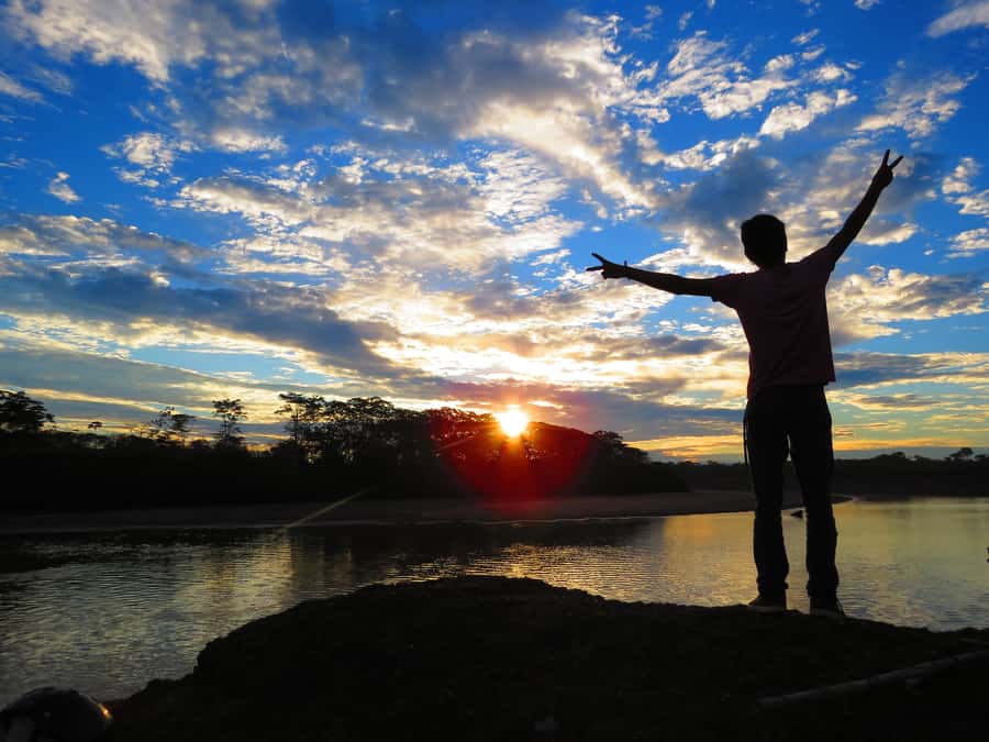 Capibara and caiman search on the Tambopata river - The Tambopata River gives the trip its character