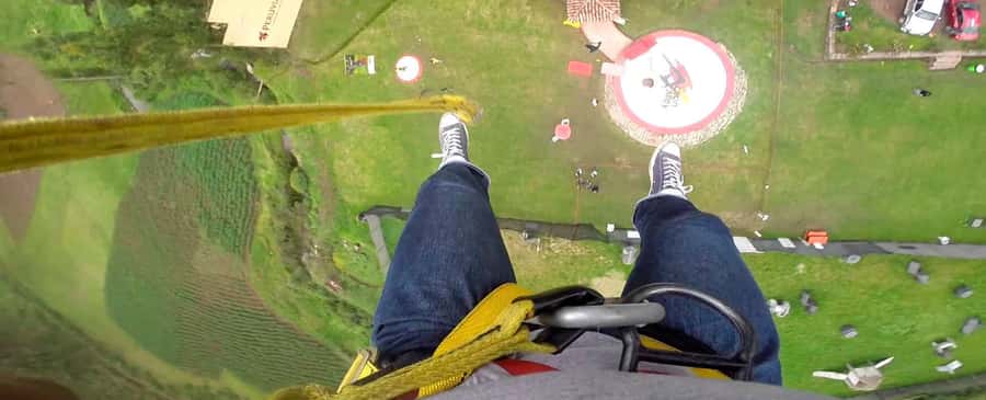 Cusco: Bungee Jump and Slingshot Combo Adventure - Reaching the tower from Plazoleta Regocijo