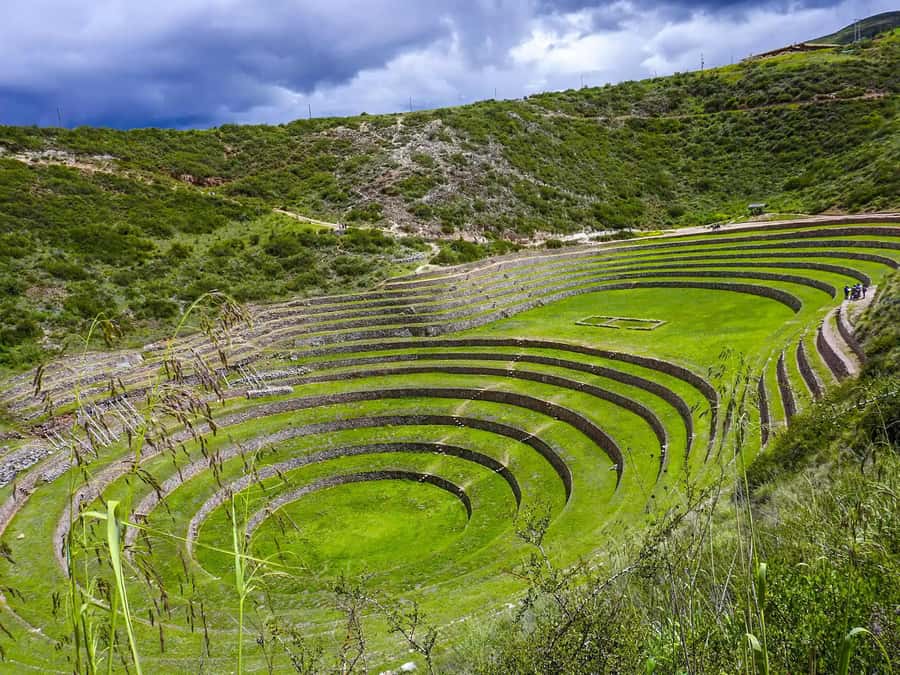 Cusco: Moray, Maras Salt Mines, and Chinchero Weavers Tour - Moray’s circular terraces show farming at altitude