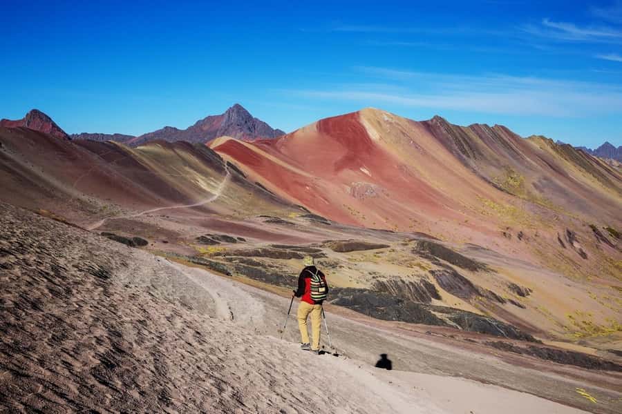 Cusco : Palcoyo - Rainbow Mountain Hidden Sister - Reaching Palcoyo at 4,200 meters