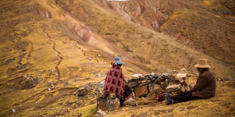 Cusco : Palcoyo - Rainbow Mountain Hidden Sister - Ausangate views and a Pachamama ceremony