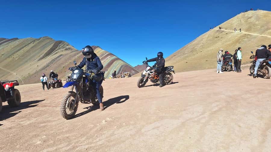 Cusco: Rainbow Mountain In Quad Bikes /walk 5 minutes/+meals - Riding through the Andean scenery