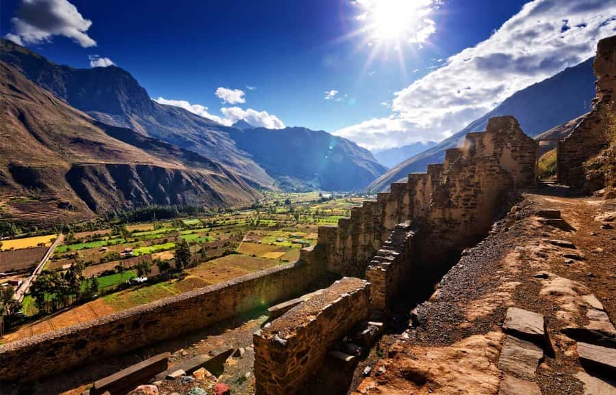 Cusco: Sacred Valley, Pisac, Ollantaytambo, Salt Mines Moray - Chinchero begins the day with weaving and highland tradition