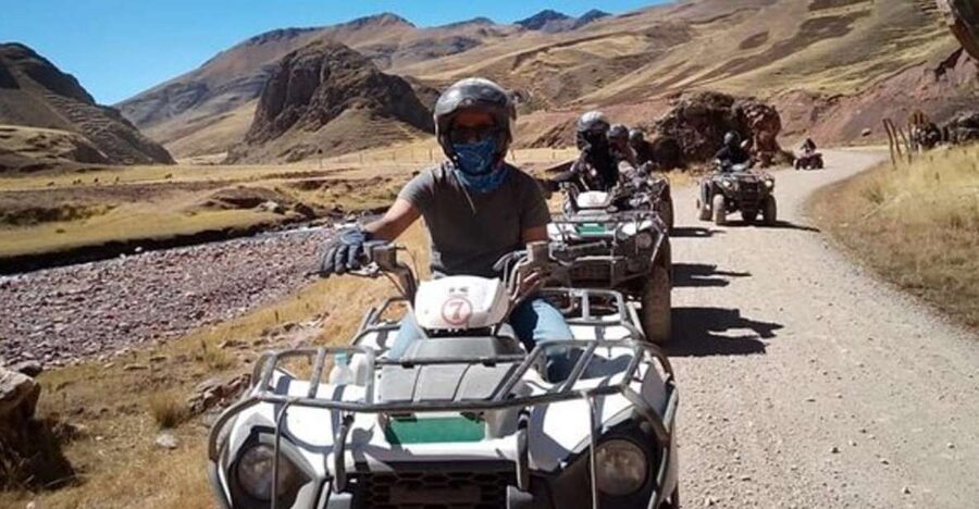 Excursion to Rainbow Mountain in ATV. - Time at the striped mountain