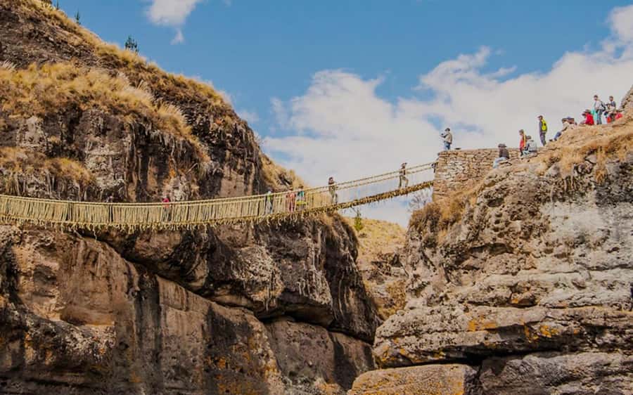 Four Lagoons and Q<code>eswachaka bridge tour full day – Key points to know before booking’ /></p>
<ul>
<li><strong>The bridge is rebuilt every year:</strong> Local communities preserve an Inca tradition by twisting and weaving ichu grass into a working suspension bridge.</li>
<li><strong>Four lagoons bring variety:</strong> Pomacanchi, Acopia, Asnaqocha, and Pampamarca each receive a short stop for views, photographs, and explanations.</li>
<li><strong>The day includes real regional food:</strong> Breakfast and lunch at a local restaurant are included, with a gap between meals that makes carrying a snack wise.</li>
<li><strong>Tupac Amaru II adds historical weight:</strong> You visit the town connected with the famous anti-Spanish rebel and his family home.</li>
<li><strong>The road time is substantial:</strong> The itinerary gives about three hours each way in a tourist van, and one person found the ride bumpy and nauseating.</li>
<li><strong>Guide quality matters:</strong> Julio is specifically praised for his warm manner and ability to add extra photo stops, while driver Jorge is noted for his kindness.</li>
</ul>
<h2 id="why-the-qeswachaka-bridge-is-worth-the-long-ride">Why the Q’eswachaka Bridge is worth the long ride</h2>
<p><img width="900" height="562" decoding="async" src=