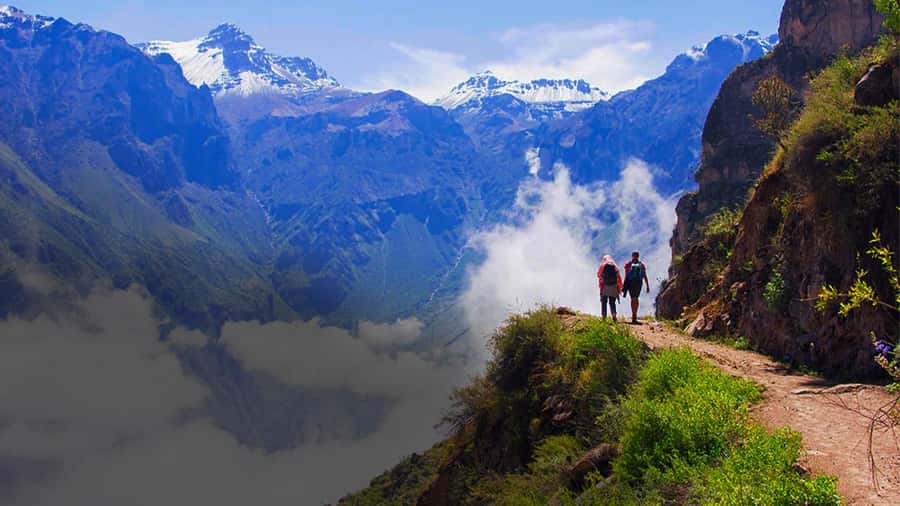 From Arequipa: Colca Canyon Day Trip with Transfer to Puno - Breakfast and mountain views near Chivay
