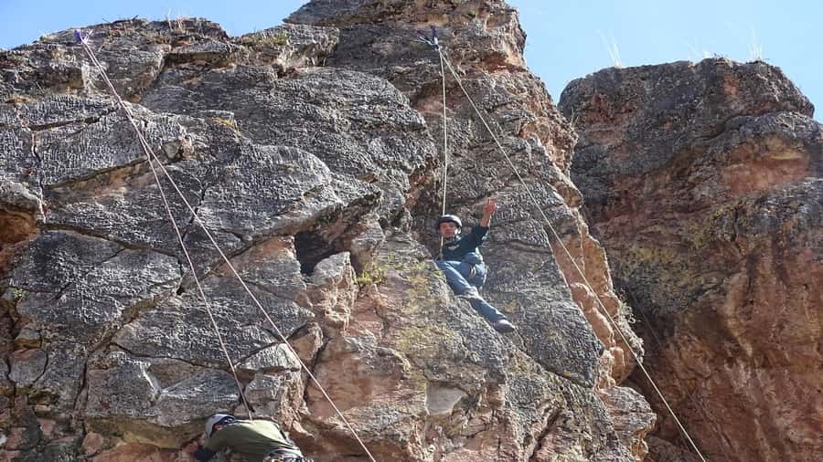 From Cusco: Balcony of the Devil Rock Climbing - From Plaza Regocijo to the limestone wall