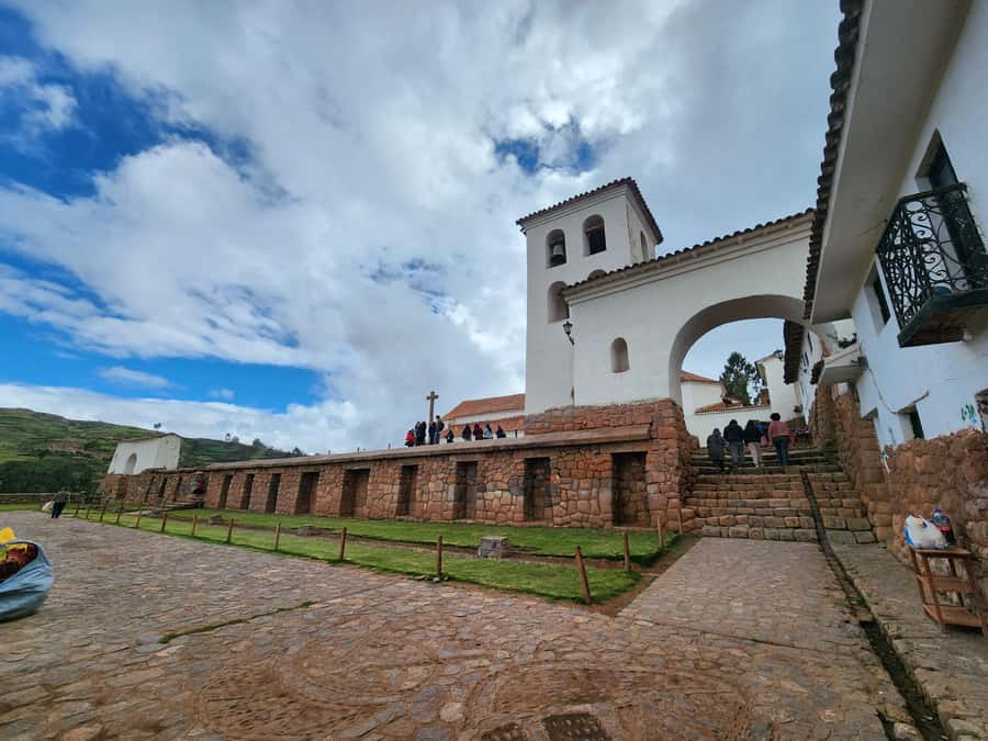 From Cusco: Chinchero, Moray, Maras, Ollantaytambo and Pisaq - Maras turns saltwater into a hillside mosaic