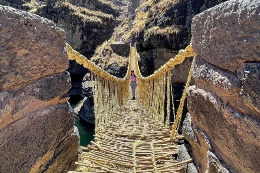 From Cusco: Inka Suspension Bridge Qeswachaca - Qeswachaka - Leaving Cusco before sunrise