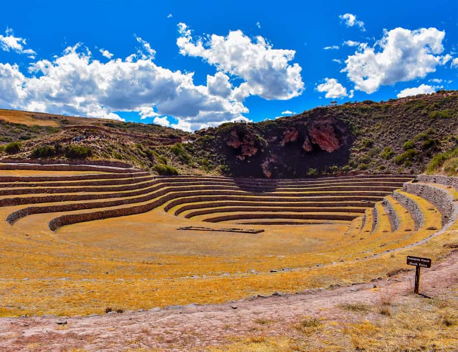 From Cusco: Moray, Maras Salt Mines & Chinchero Weavers Tour - Moray at 11,318 feet
