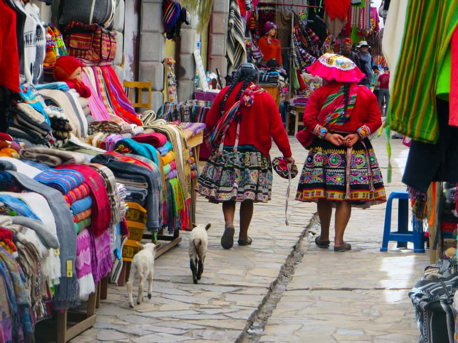 From Cusco: Private Pisac Ruins and Alpaca Farm Day Trip - Walking into Pisac Archaeological Park