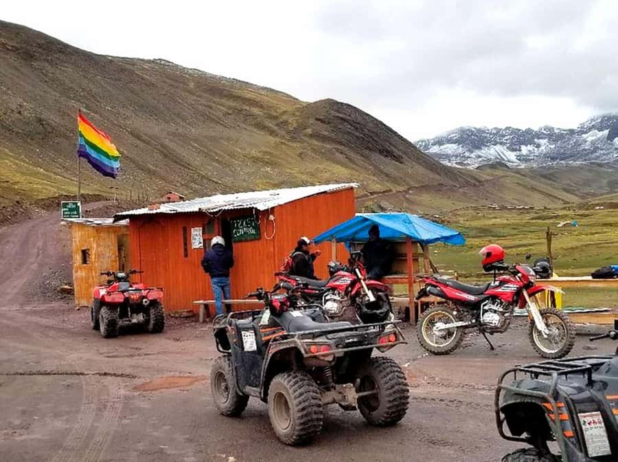 From Cusco: Rainbow Mountain in ATV Quad Bikes + meals - The short walk and the Seven Colors view