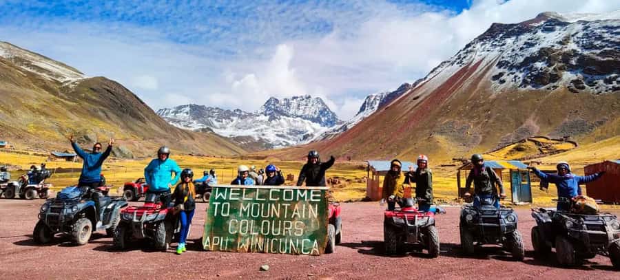 From Cusco: Rainbow Mountain in ATV Quad Bikes + meals - Lunch, the return ride, and Cusco arrival