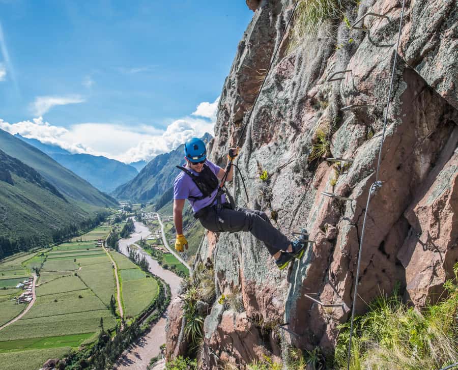 From Cusco: Via Ferrata and Sky Lodge Zipline - Reaching the High Point Above the Vilcanota River