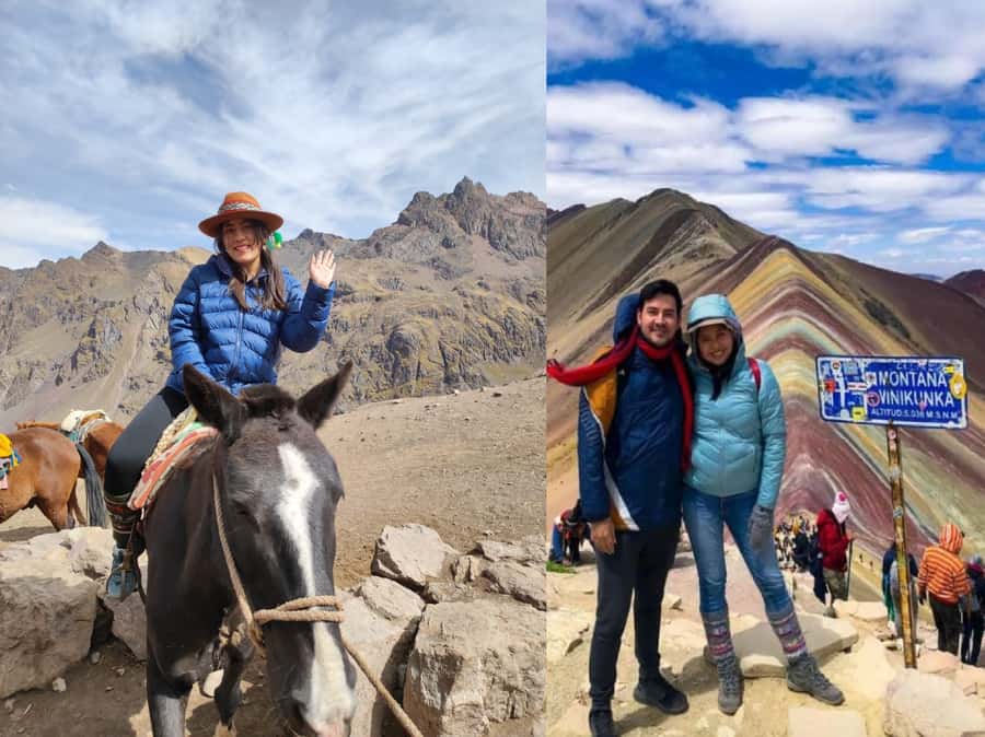 From Cusco: Vinicunca Rainbow Mountain Day Trip - The trail to the striped summit