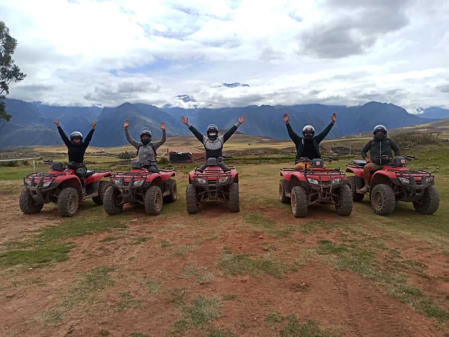 From Cuzco: Salt Mines and Moray Ruins ATV Adventure - The Salt Mines and their mountain-fed pools