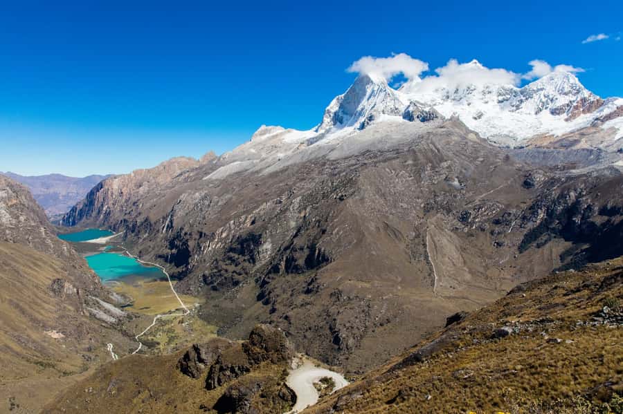 From Huaraz: Lake 69 Trek Day Tour - White Mountain Range - Lake 69 and its turquoise water
