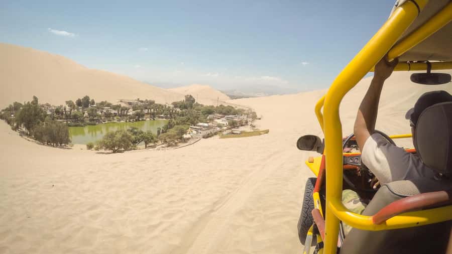 From Lima: Ballestas Islands, Huacachina and Wine Route Trip - Huacachina and the desert buggy ride