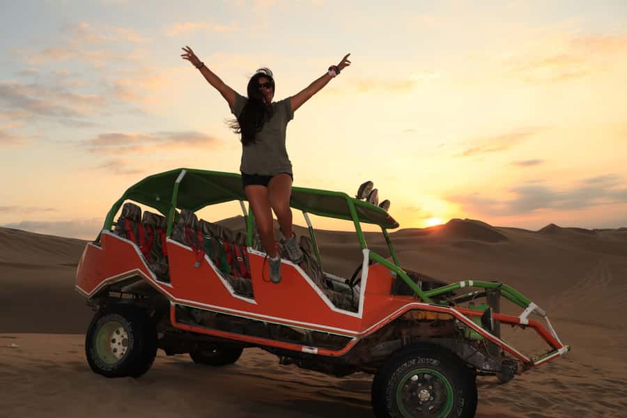 From Paracas: Mini Buggy Tour & Sandboarding at Oasis - Sandboarding on the Dune Slopes