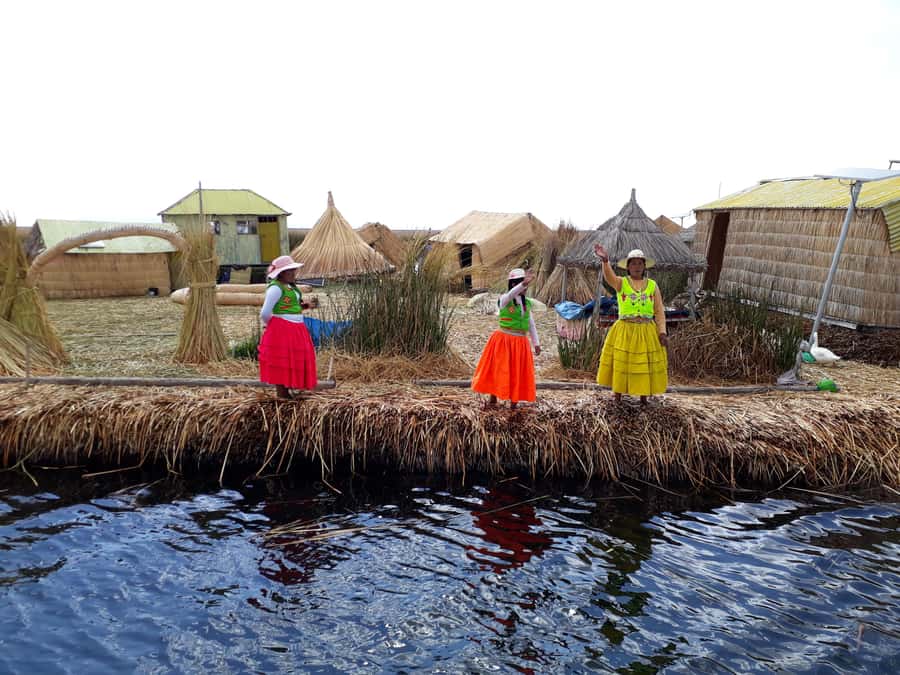 From Puno: full day tour to Uros and Taquile with Lunch - From Puno to the floating Uros Islands