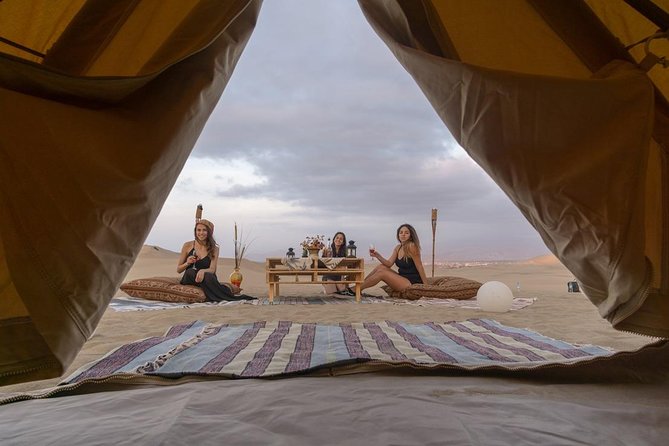 Glamping in Huacachina Desert - Sunset from the Huacachina dunes