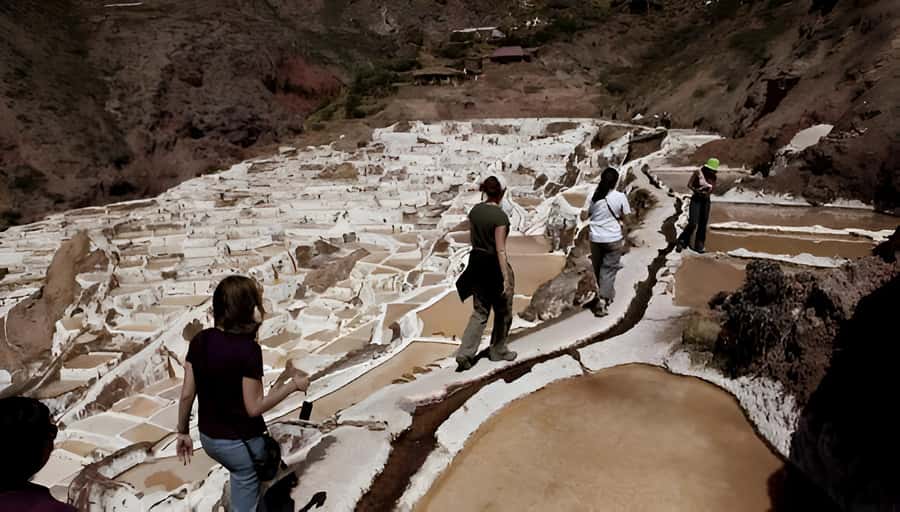 Half day tour: Maras Salt Mines and Moray Terraces - Walking among the thousands of Maras salt pools