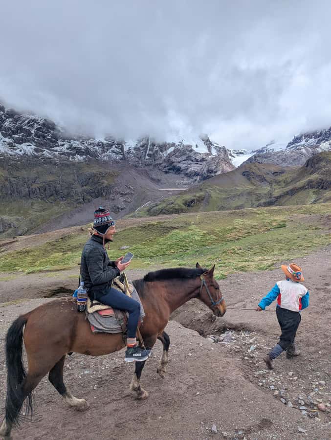 Horseback Riding at 7 lakes Ausangate Private |Optional Hike - Breakfast in Pacchanta at 4,100 meters
