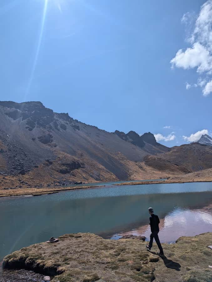 Horseback Riding at 7 lakes Ausangate Private |Optional Hike - Reaching the first lagoon after 1.5 hours
