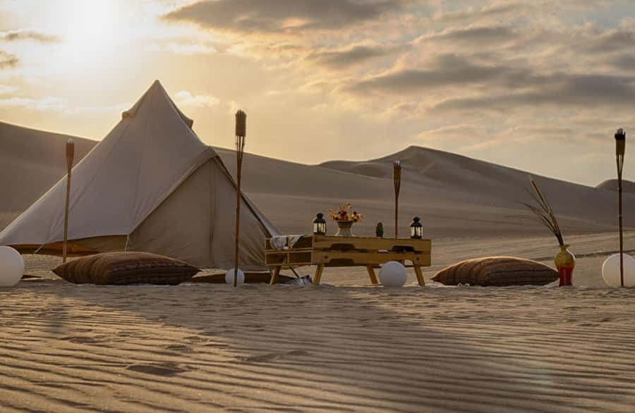 Ica | Huacachina: Desert Glamping | Night Under the Stars - Dinner by the fire with a private chef