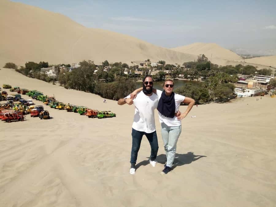 Lima: Ballestas Islands, Huacachina Oasis & Nazca Lines Tour - The Chandelier geoglyph near Paracas