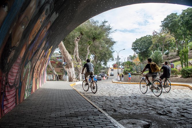 Lima Bike Tour Miraflores - Barranco + Huaca Pucllana! - Barranco’s art, plaza, and Bridge of Sighs