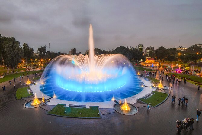 Lima Evening Tour: Magic Water Circuit & Fountain Show - Timing, meeting points, and transport