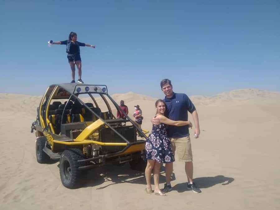 Lima: Huacachina, Winery, & Nazca Lines from Pisco Airport - Huacachina, palms, sand, and a rough buggy ride