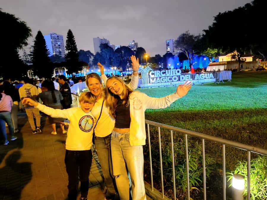Lima: Magic Water Circuit Light Show Tour with Pickup - Walking Through the Park’s Fountains