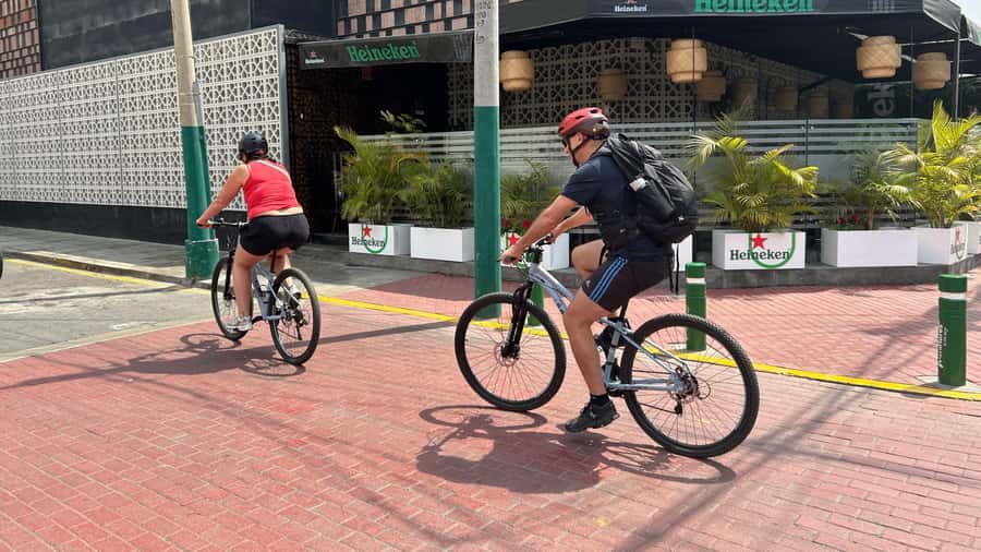 Lima: Sightseeing Bike Tour with Food and Drink Tastings - Barranco brings art and a different mood