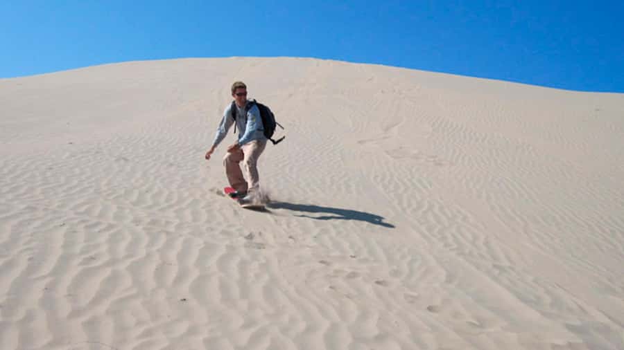 Nasca: Ocongalla Aqueduct Sandboarding in the Usaka desert - From Nasca streets to the Ocongalla Aqueduct