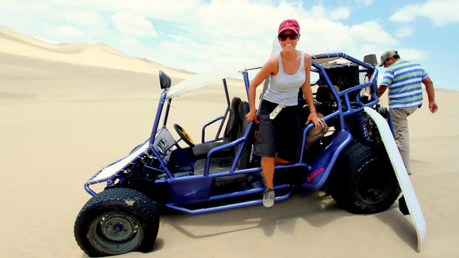 Nasca: Ocongalla Aqueduct Sandboarding in the Usaka desert - The Profaned Cemetery and a difficult lesson