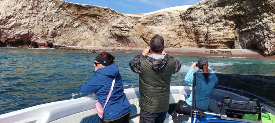 Paracas: Ballestas Island & Nature Reserve all inclusive - Playa Roja supplies the tour’s boldest color