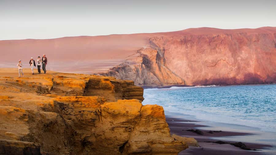 PARACAS|| Sunset trekking in the Paracas National Reserve - Cliffs, Beaches, and the Paracas Sea Breeze