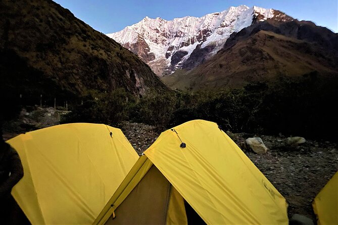 Salkantay Trek to Machu Picchu in 4 days - Food, luggage, and camp support