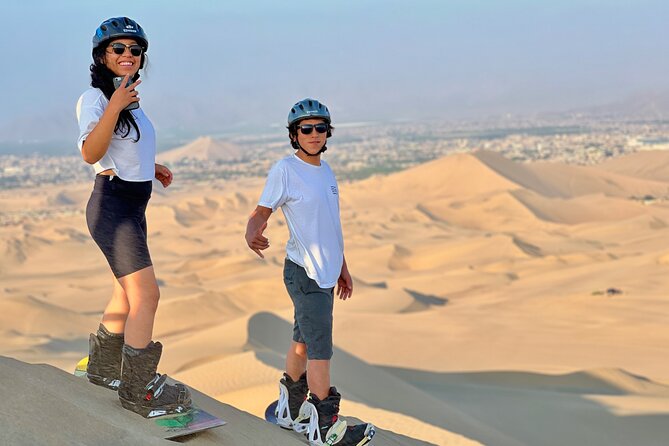 Sandboard and SandSki Experience in Huacachina - Learning sandboarding and sandskiing