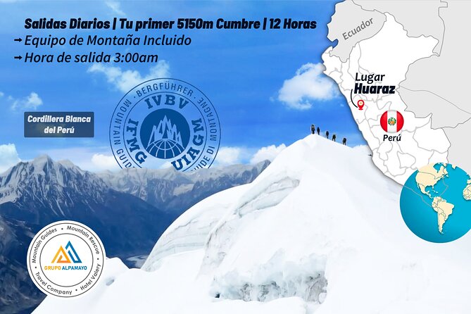 Tour Climbing Nevado Mateo | Your First 5,150 m Summit | 12 Hours - Crampons, rope, and the glacier ascent
